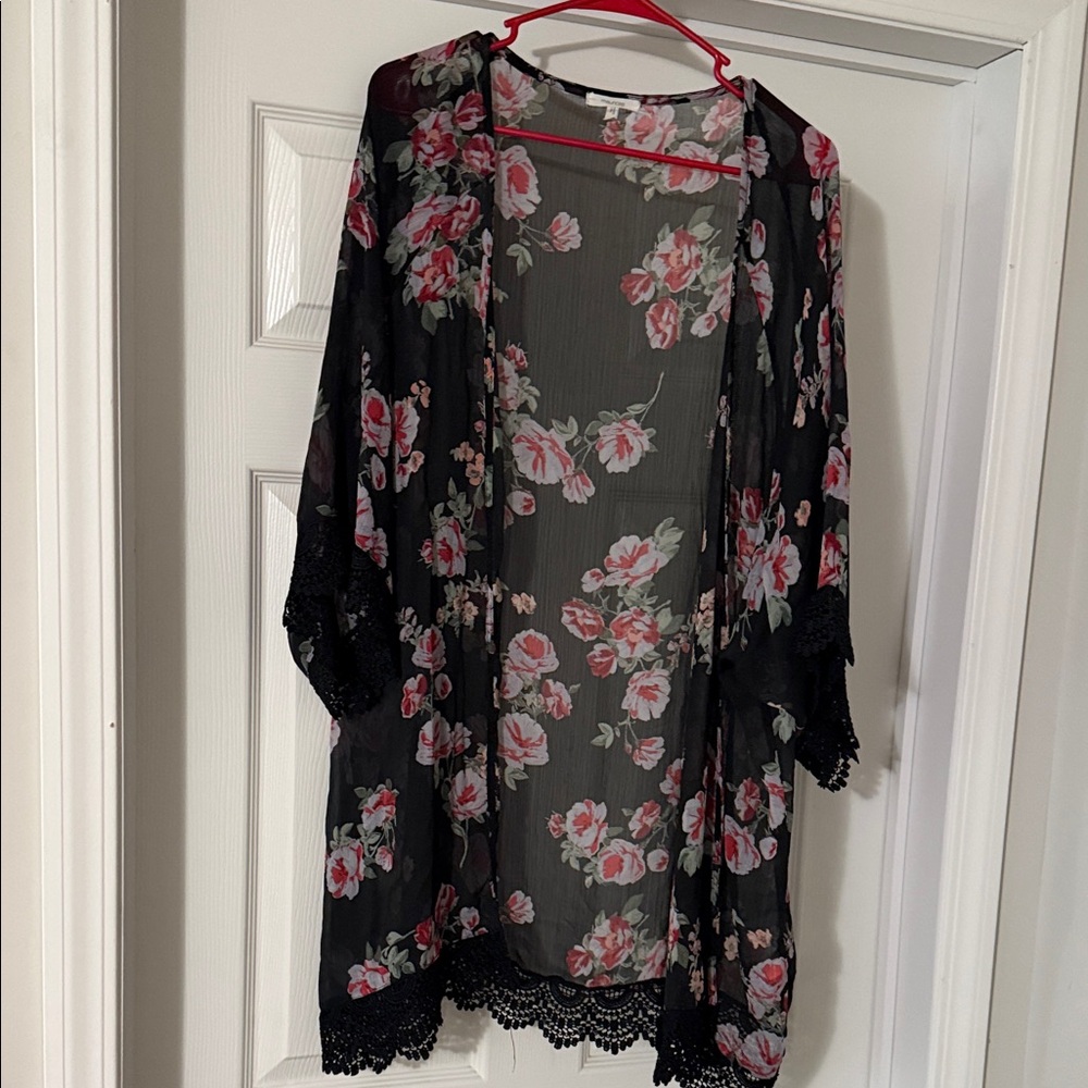 Floral Sheer Kimono